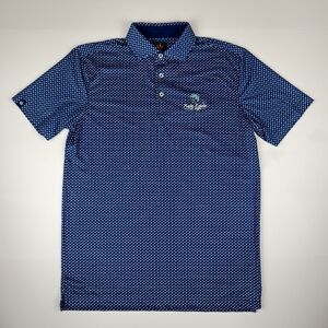 Donald Ross Sport Polo S Blue Elephant Pattern Punta Espada Golf Resort